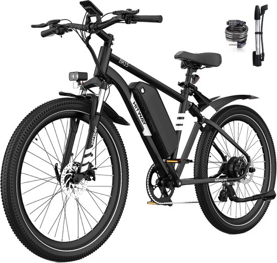 Hitway Elektrische Fiets BK15 Plus - 29 Inch City Commuter EBike met Afneembare 48V 15.6Ah Lithium Batterij - Mountain E-Bike met 250W Motor - 7 Versnellingen - IP54 Waterdicht - Elektrische Fietsen - Hitway - €929,99