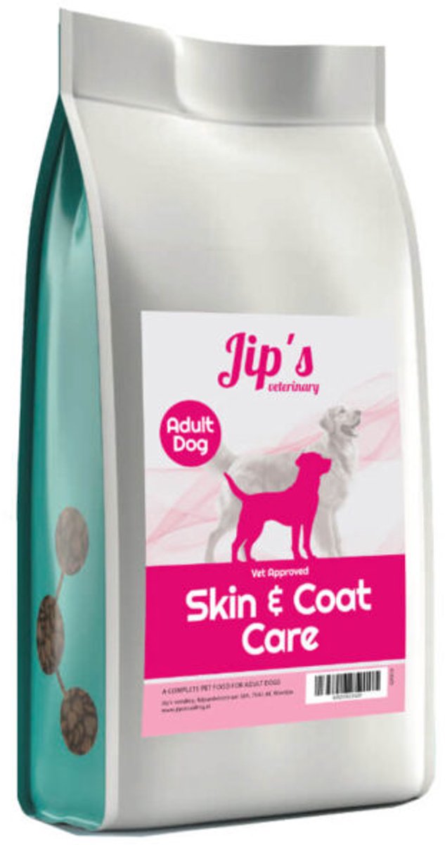 Jip's Voeding Jips Skin & coat care - Hondenvoer - Bij huid- en vachtproblemen - Graanvrij - Hypoallergeen - 1.5 kg