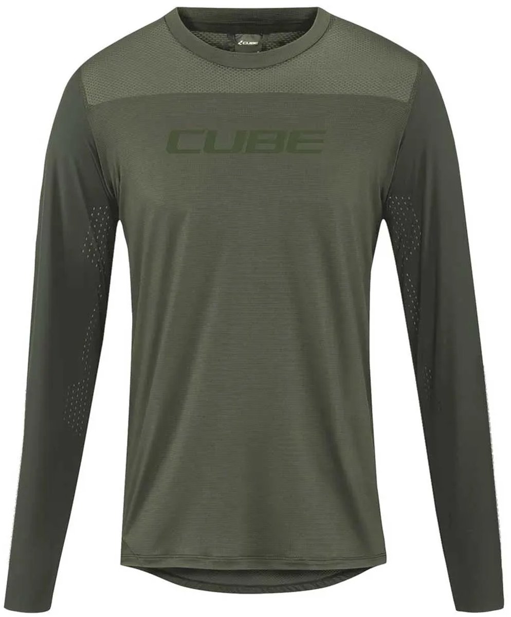 Cube Pro Tm Langarm Enduro Trui Groen L Man