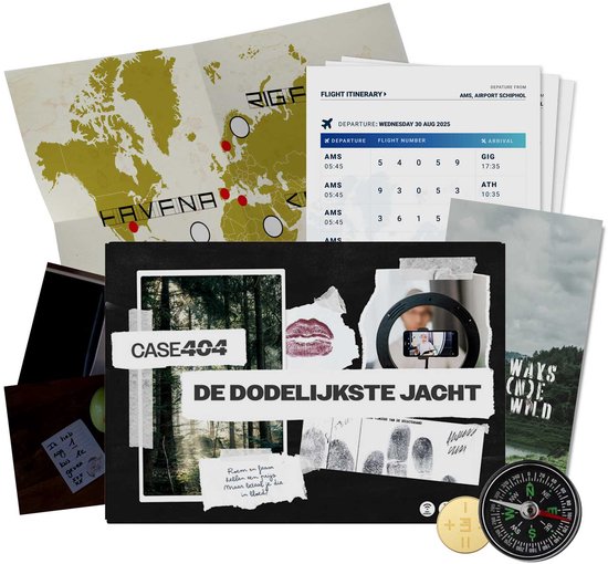 De Dodelijkste Jacht | Case404 | Detectivespel & moordspel v.d. makers van het 'Meest verkochte detective spel in de Benelux' | Escape Room Spel voor Thuis