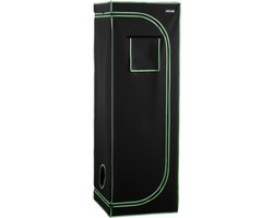 VEVOR Kweektent, 60x60x180 cm, Kweekkast 600D, Sterk Reflecterend Mylar, Binnenplantentent met Observatievenster, Grondbak en Ritssluiting, Kweektent voor Fruit, Bloemen en Groenten