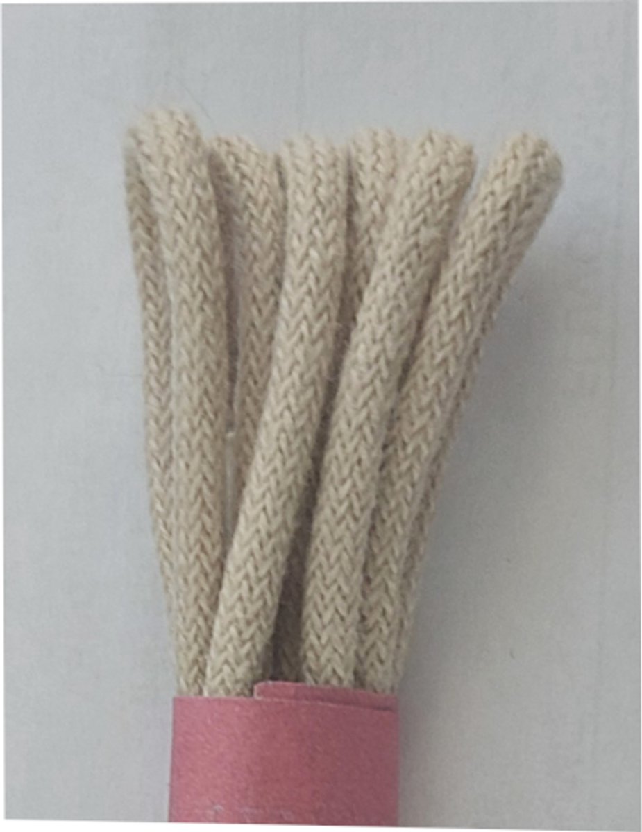 Strickers Veter - Licht Beige - Dun Rond - Lengte 90 cm - Dikte 2 mm - Schoenveter