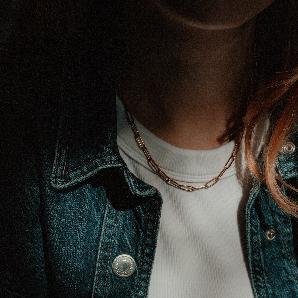 Ava & Imber | Aurea Ketting Goud | Schakelketting met Grote Schakels | 18k PVD Gecoat Stainless Steel | Minimalistische Schakelketting
