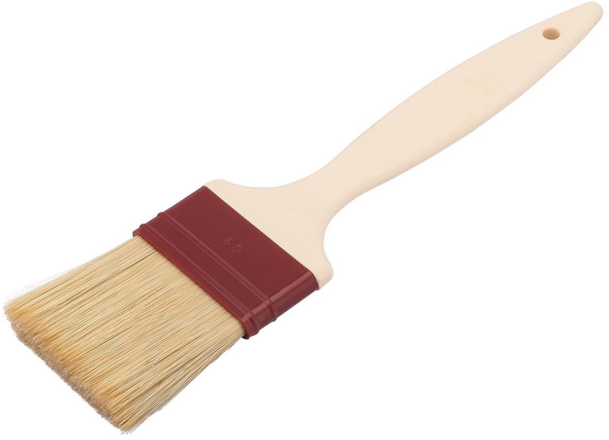 Natuurlijke platte borstelharen 60 mm - Perfect voor bakken en koken