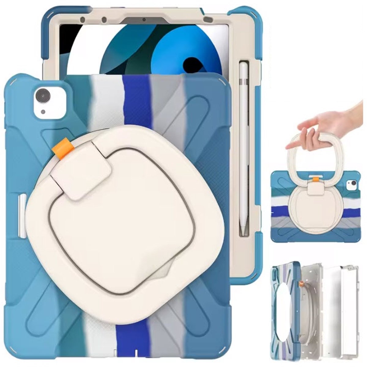 iPad Pro 12.9 (3e - 4e -5e - 6e generatie) 2018 - 2020 - 2021 - 2022 smart case - mix color