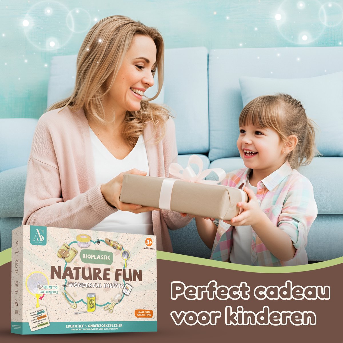 ANNSTÉ Insectenpotje - met Vergrootglas Kinderen - Insecten Speelgoed - Educatief Speelgoed - Insecten Explorer - Insectenloep - Ontdekken - Insectenkijker - Loeppotje - Buitenspeelgoed - Bioplastic - 10 Delige Set — afbeelding 8