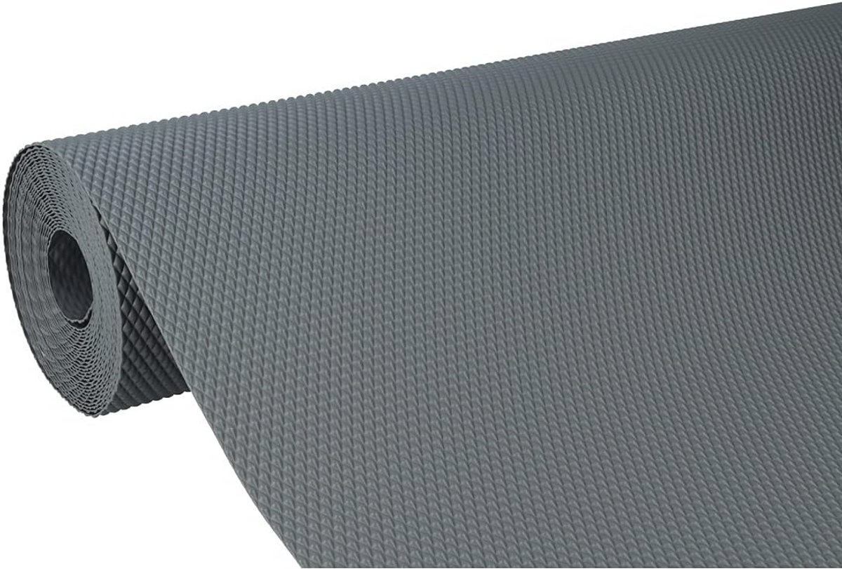Antislipmat 48 cm x 500 cm | Lademat, Keukenkastmat en Inlegmat in Antraciet