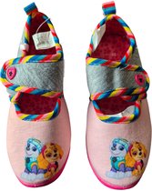 paw petrol girl pantoffels roze/grijs maat 23 harde zool