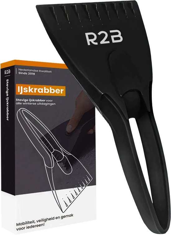 R2B ijskrabber met ijsbreker en brede schraper