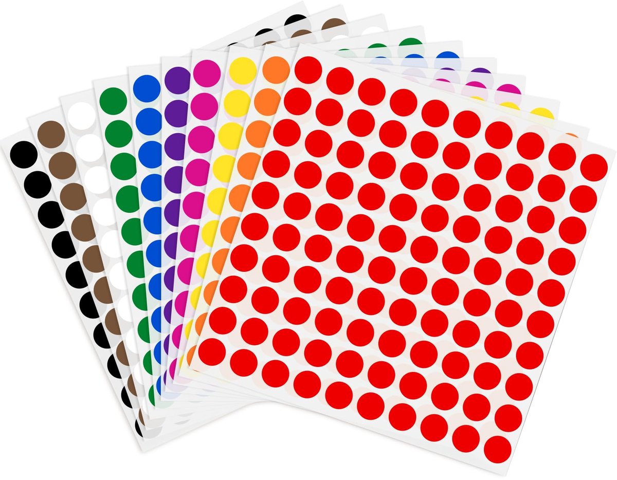 IMPERATORIS® Stickers Kinderen voor Jongens en Meisjes en Computer, Laptop, Telefoon, Kalenders - 3000 zelfklevende stipstickers