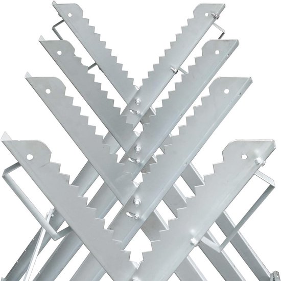 Verzinkt Zaagbok voor Houtbewerking - 150 kg Belastbaarheid - 81x80x80 cm - Robuuste en Stabiele Houtzaagbok — afbeelding 5