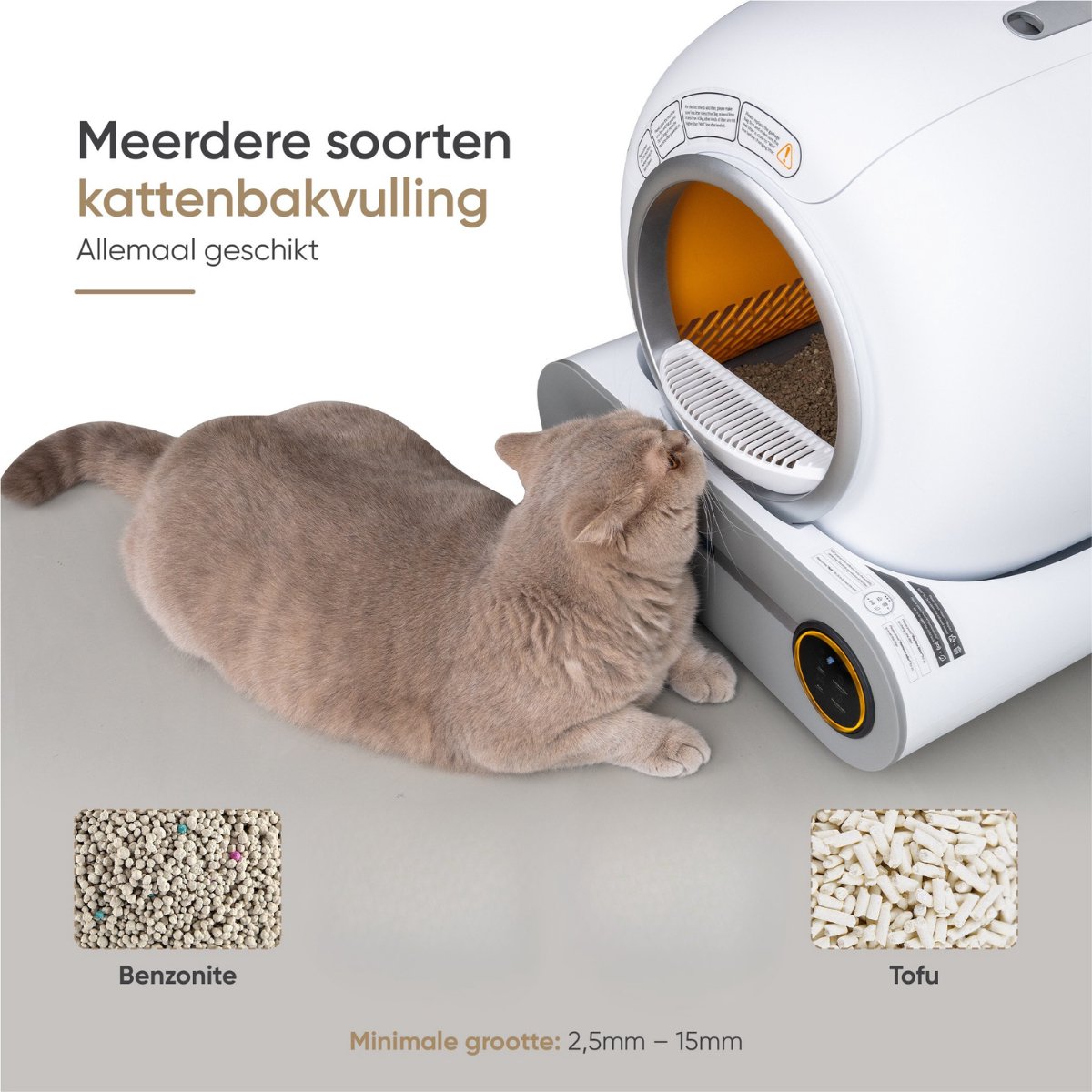 Nuvona Zelfreinigende Kattenbak - XXL thumbnail 5