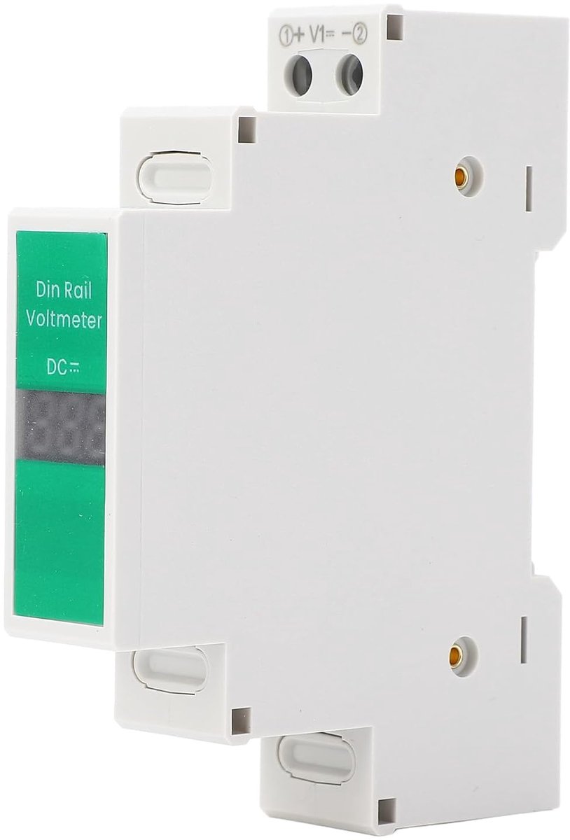 Voltage Meter - LED Digital Display - Switching Output - Rail Mounted Voltmeter - Elektrisch Instrument voor Thuis en Industrie - PC Display