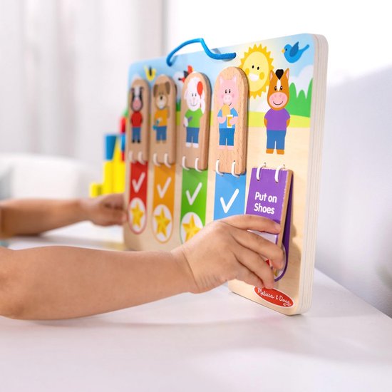 Dagelijkse Routines Kalender voor Kinderen - Houten Geïllustreerde Taken — afbeelding 2