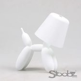 Ballon Hond Decor Lamp, Leuke Hond Standbeeld Lamp Preppy Kamer Decor Draadloze Oplaadbare Bureaulamp 3 Kleuren Dimbare Touch Lamp voor Thuis, Kantoor, Kinderslaapkamer, Woonkamer (paars