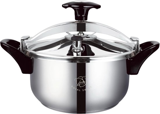 Royal Swiss® Snelkookpan 10L Ø26 cm - Geschikt voor Inductie - Ideaal voor Snel en Efficiënt Koken