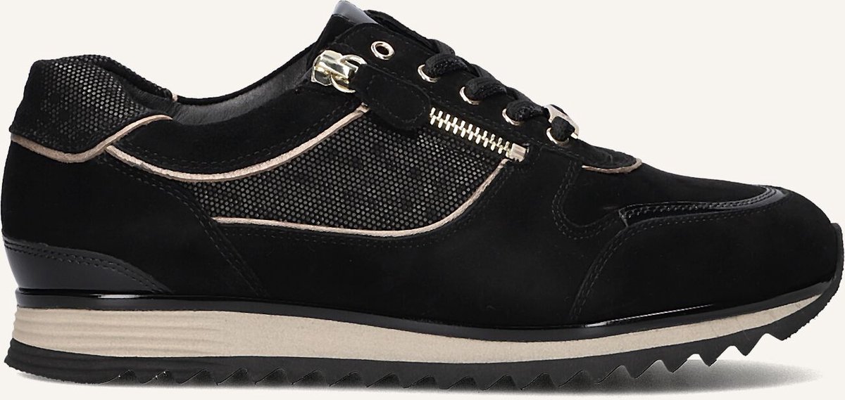 Hassia Porto Sneakers - Suède - Dames - Zwart - Maat 36