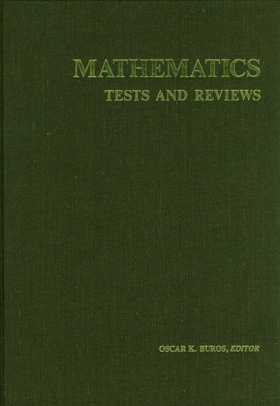 Mathematics Tests and Reviews - cover
