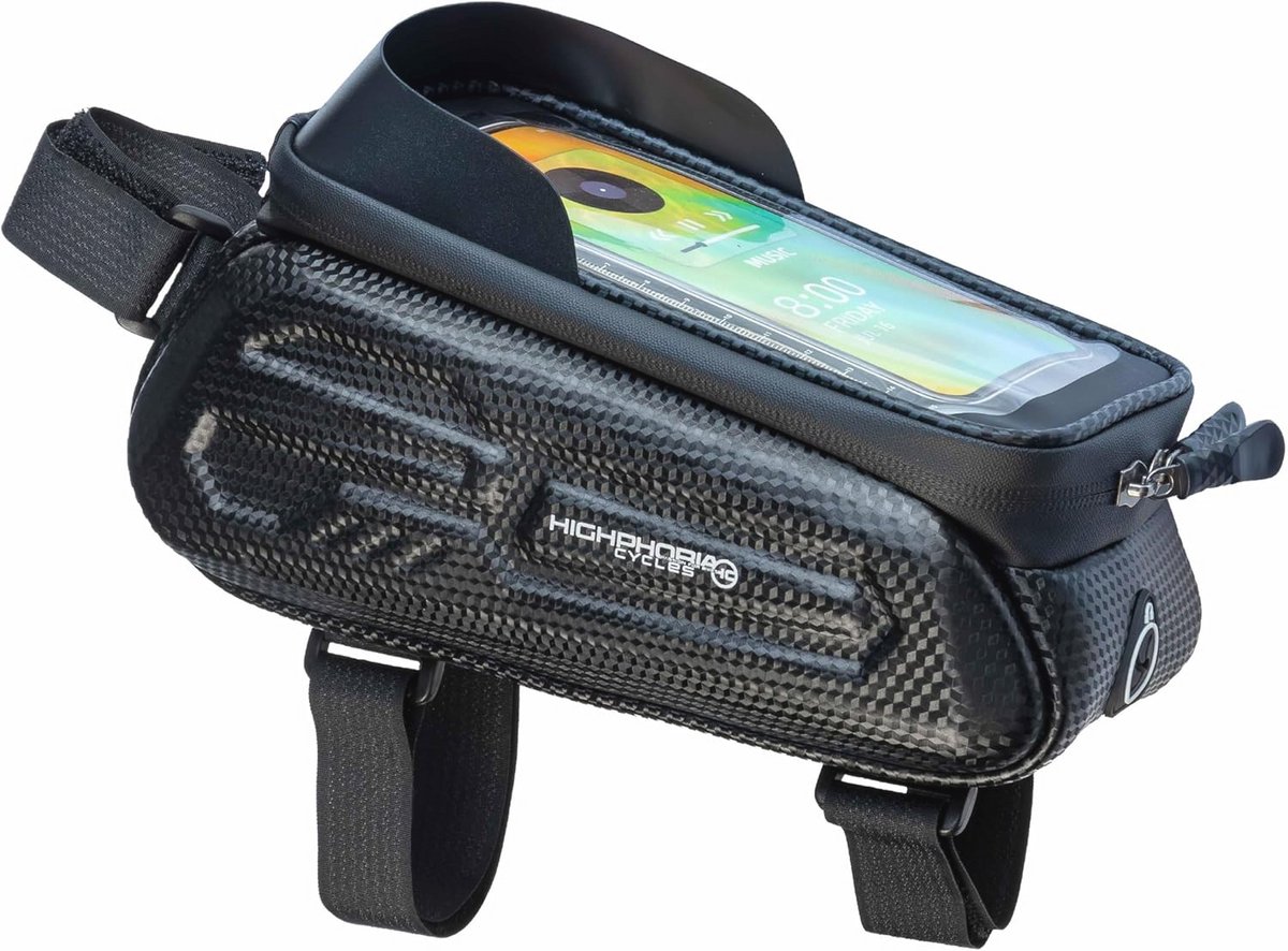 Waterafstotende Fiets-Frametas met Touchscreen voor Smartphones - Ideaal voor Racefietsen en E-Bikes