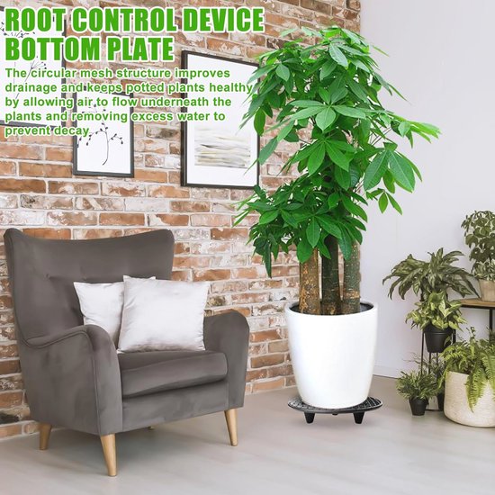 Lot de 5 grilles de drainage pour pot de fleurs - 20 x 30 cm