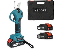 Zanora® Garden ZG2 - Elektrische Snoeischaar - 30 mm - 2 Accu’s