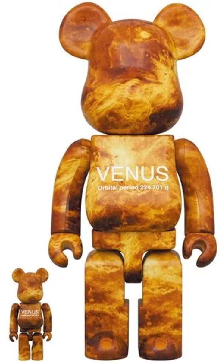 400% & 100% Bearbrick - Venus (NASA x Davinci+ Exploration)