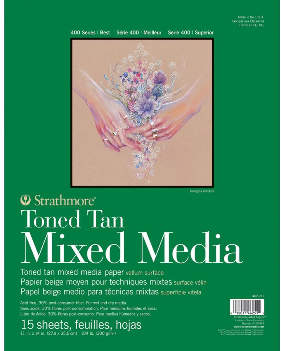 Strathmore - Toned Mixed Media Paper - Toned Tan mixed media papier - 462-211