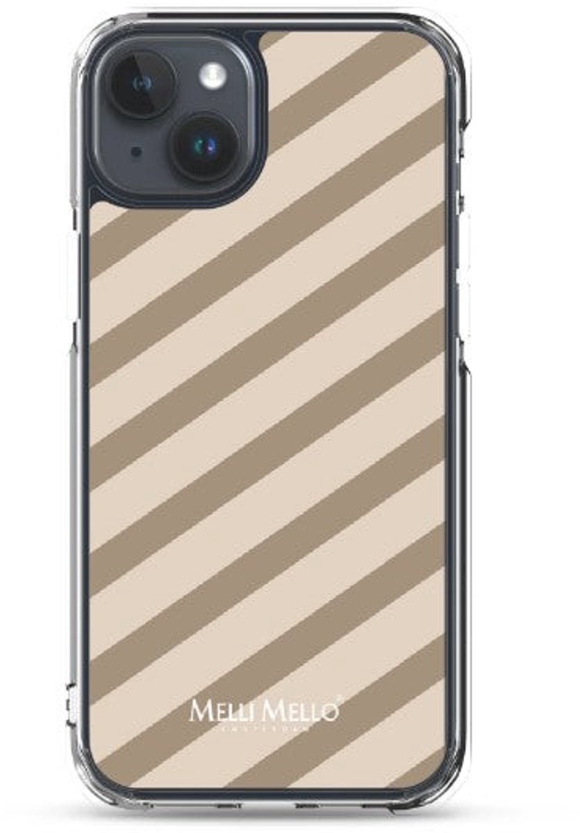 Melli Mello Telefoonhoesje Sand Stripe (Soft case) - Apple iPhone 15 Plus