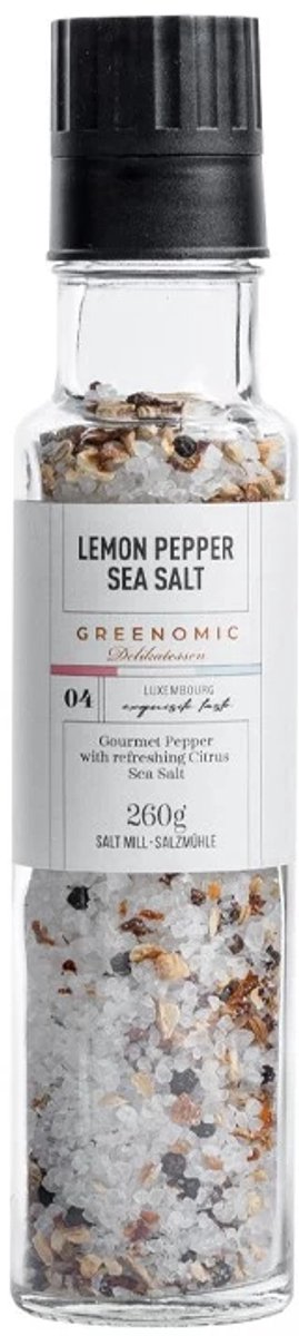 Greenomic Spice Mills pepermolen lemon pepper / sea salt