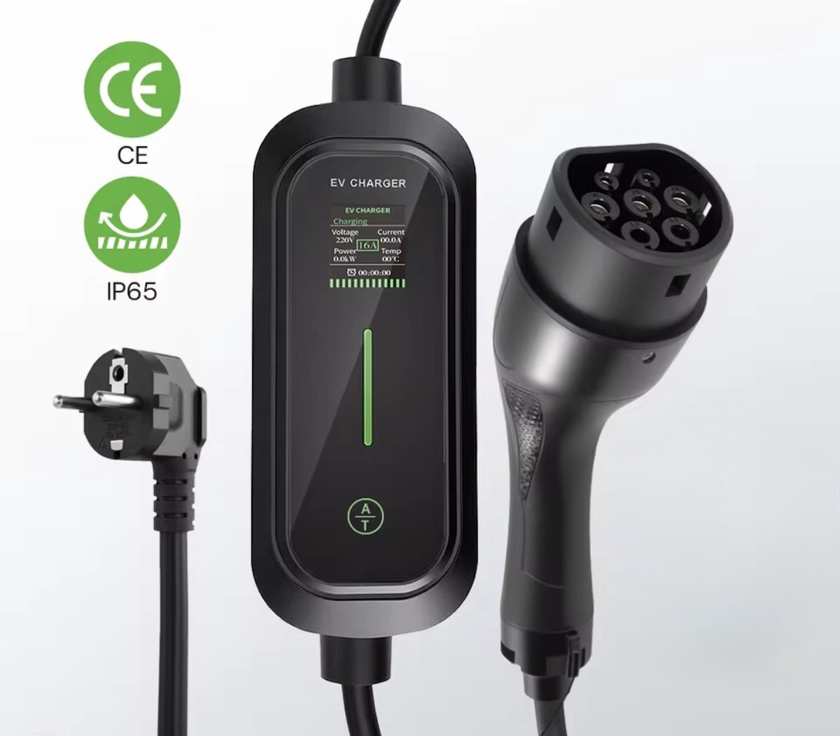 VoltEdge Mobiele Thuislader 3.7 kW | Waterdicht IP65, Uitgesteld Laden