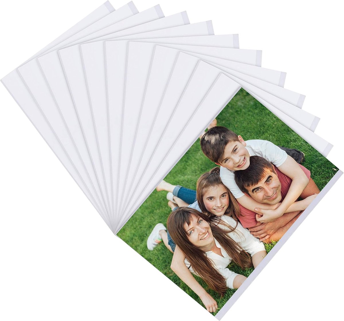 Famanu Set van 12 magnetische koelkast fotolijstjes 10x15cm WIT
