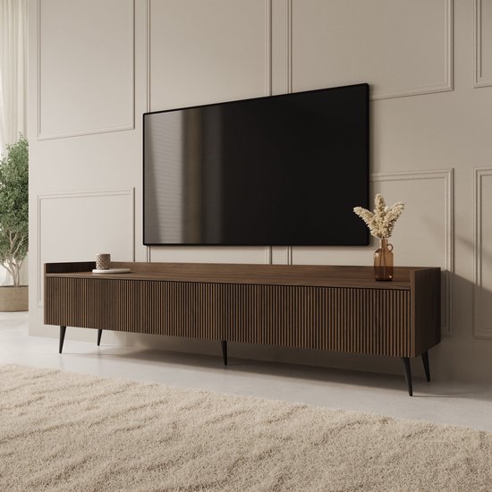 Meubella - Asty - TV-Meubel - Donker eiken - 180 cm