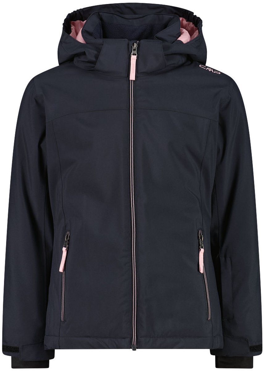 CMP Kid G Jacket Snaps Hood – Wintersport Jassen Ski Jassen Zwart