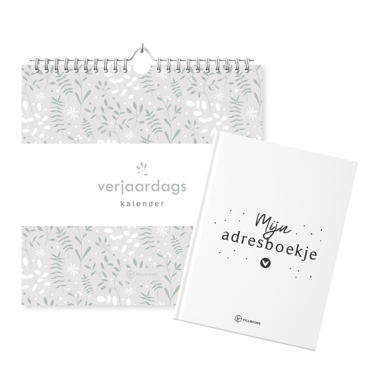 Fyllbooks Verjaardagskalender met Adresboekje Voordeelset – Botanical