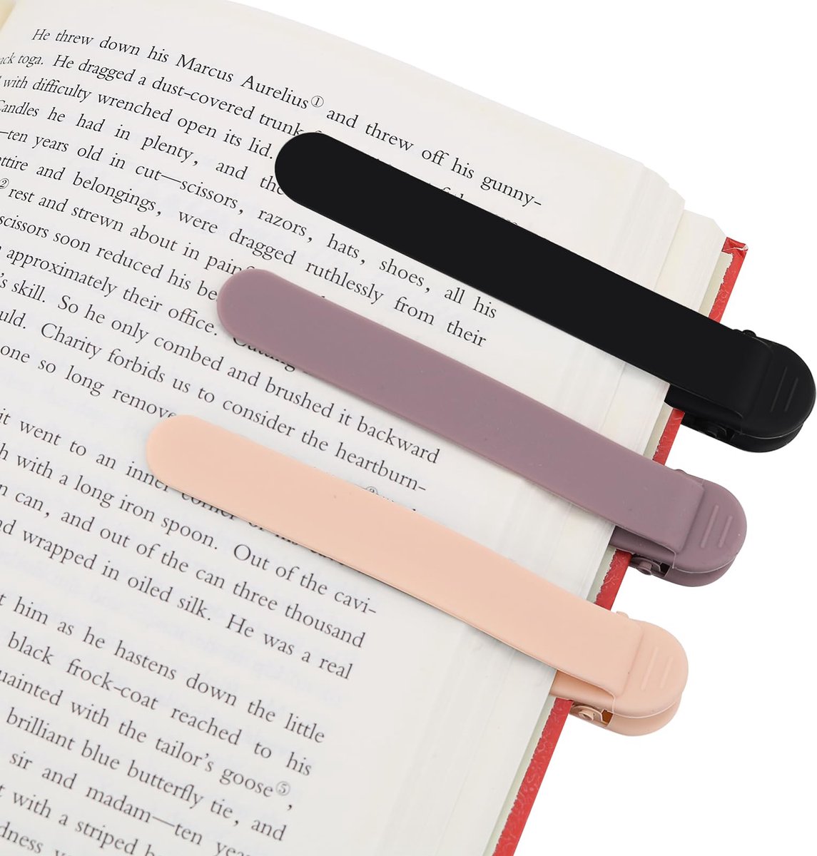 IMPERATORIS® Duimlegger - Boek Openhouder - Paginahouder - Bladwijzer - Bookmark - Boek Accesoires - Bladzijde Houder - Leesring - 3 stuks