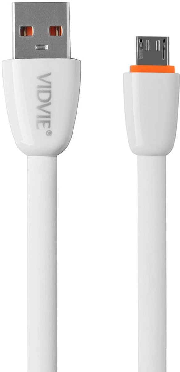 VIDVIE CB411v-w USB-kabel USB 3.2 Gen 1 (3.1 Gen 1) 1 m USB A Micro-USB B Wit