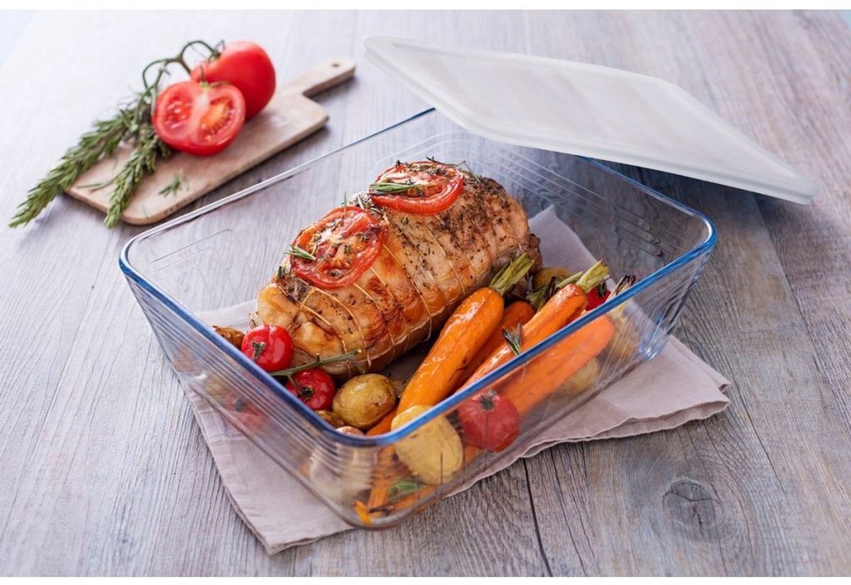 Pyrex - Ovenschalen - Rechthoekige set van 2 (22 x 17 en 24 x 19 cm) — cadeau in Koken & Dineren - foto 6