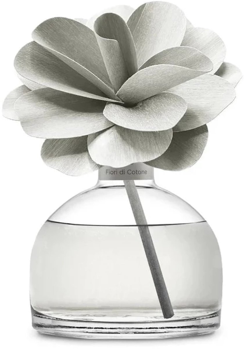 Muhà Flower diffuser 200ml grijs - Fiori di Cotone