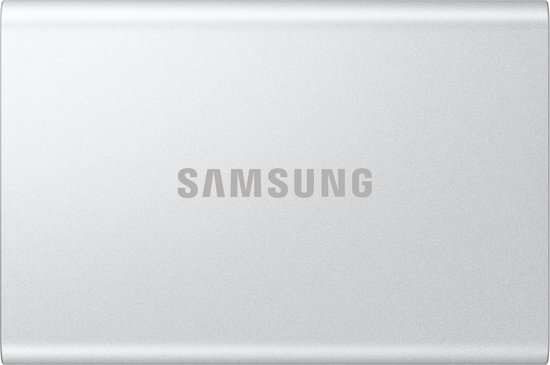 Samsung Portable T7 Resurrected - SSD externe - USB C 3.2 - Y compris câble USB C et USB A - Compatible avec iPhone 15 et 16 - 4 TB - Argent