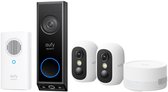 eufy Video Deurbel E340 met Chime + eufyCam C35 - Incl. 2 Camera, HomeBase Mini – Beveiligingsset – Voordeelbundel