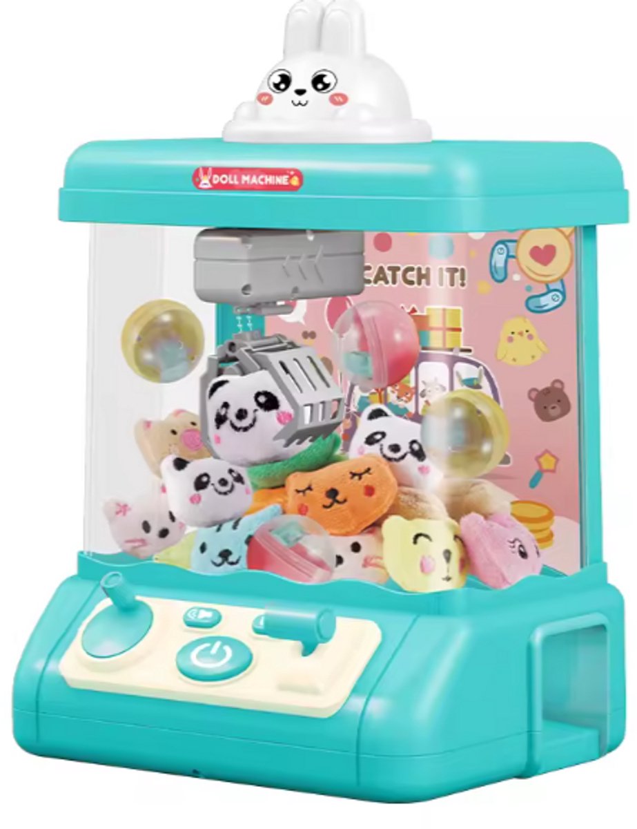 Jawes- Grijpmachine- Blauw- Speelgoed- Grijpen- Kermis machine- Spelen- met speeltjes- Snoepmachine -Candygrabber- Arcade