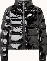 Nike Icon Clash puffer jack met glanzende finish en logo - Maat M