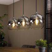 Lampe à suspension LifestyleFurn ' Bubble Shaded' 3 lampes avec abat-jour en verre