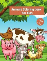 Animals Coloring book For Kids Ages 3-8