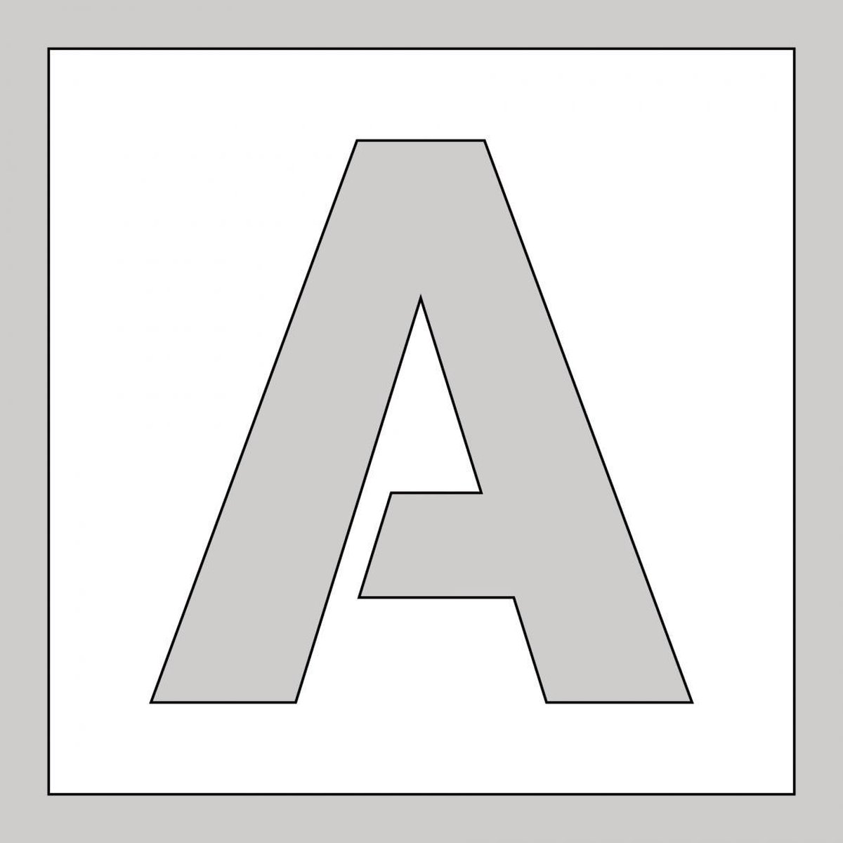 Sjabloon Letter A 200 X 200 Mm Bol sjabloon-letter-a-200-x-200-mm-bol