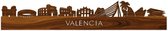 Skyline Valencia Palissander hout - 80 cm - Woondecoratie design - Wanddecoratie - WoodWideCities