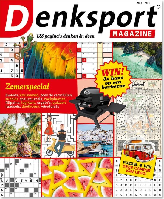 weer grot Ik denk dat ik ziek ben Denksport Puzzelboek Denksport Magazine, editie 3 | bol.com