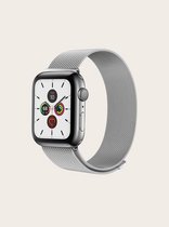 Milanees Geschikt voor Apple watch 38mm / 40mm / 41mm - RVS - Zilver - met een stevige magneetsluiting gemaakt van rvs - Apple watch bandje voor Apple watch 1 2 3 4 5 6 7 SE