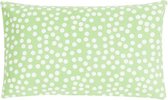 Hoyz | Allover Dots Groen Kussen | 30 X 50 | Sierkussen Voor Woonkamer Of Slaapkamer