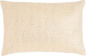 Hoyz | Heavy Foil Off-Wit Champagne Kussen | 40 X 60 | Sierkussen Voor Woonkamer Of Slaapkamer